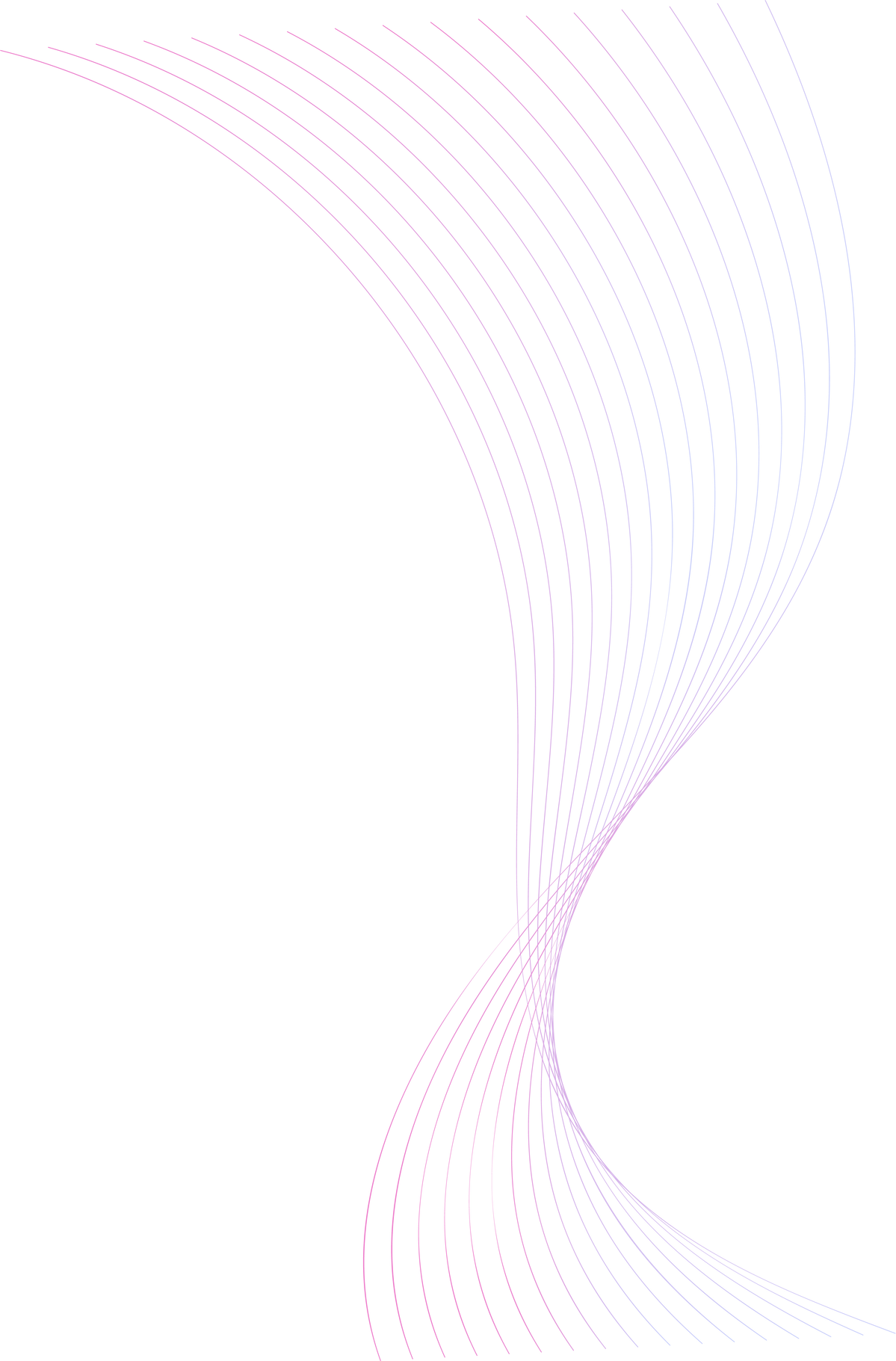 Pink Purple Gradient Abstract Wave Line